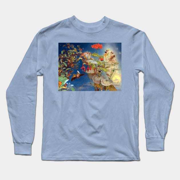 Elves and Fairies: A Midsummer Night's Dream - John George Nash Long Sleeve T-Shirt by forgottenbeauty